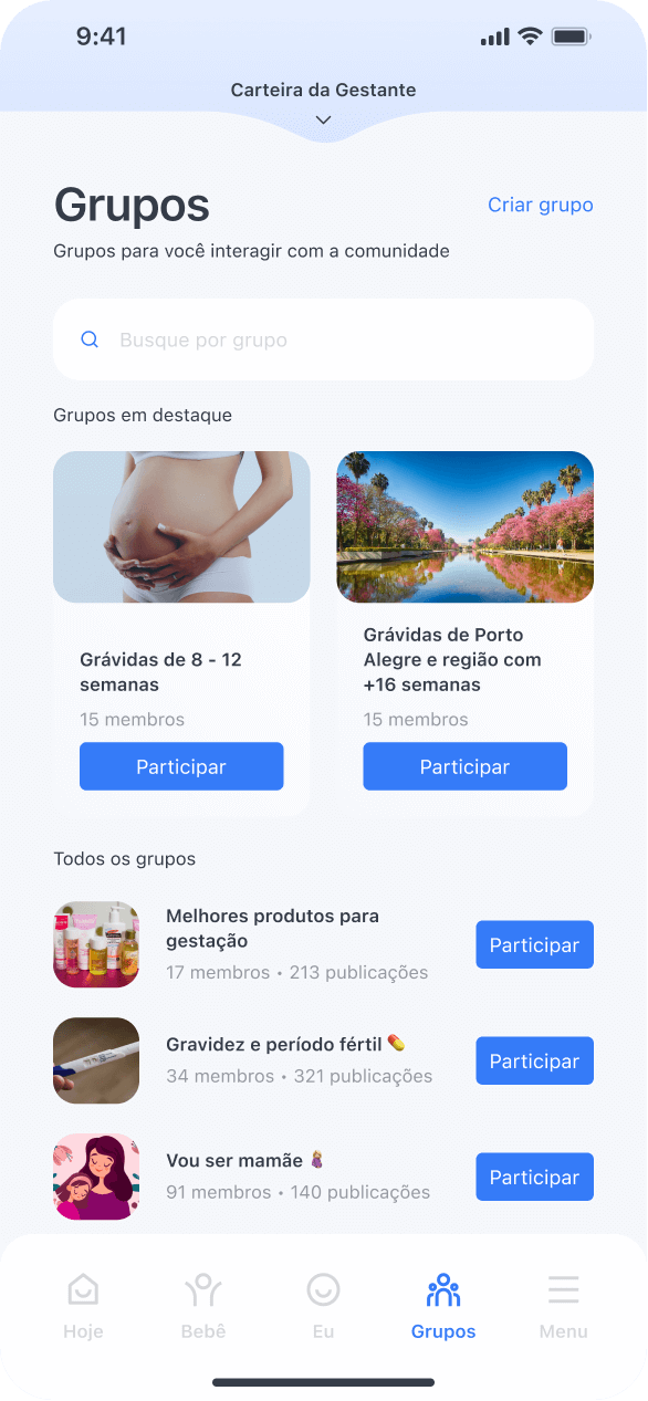 grupos mil dias app