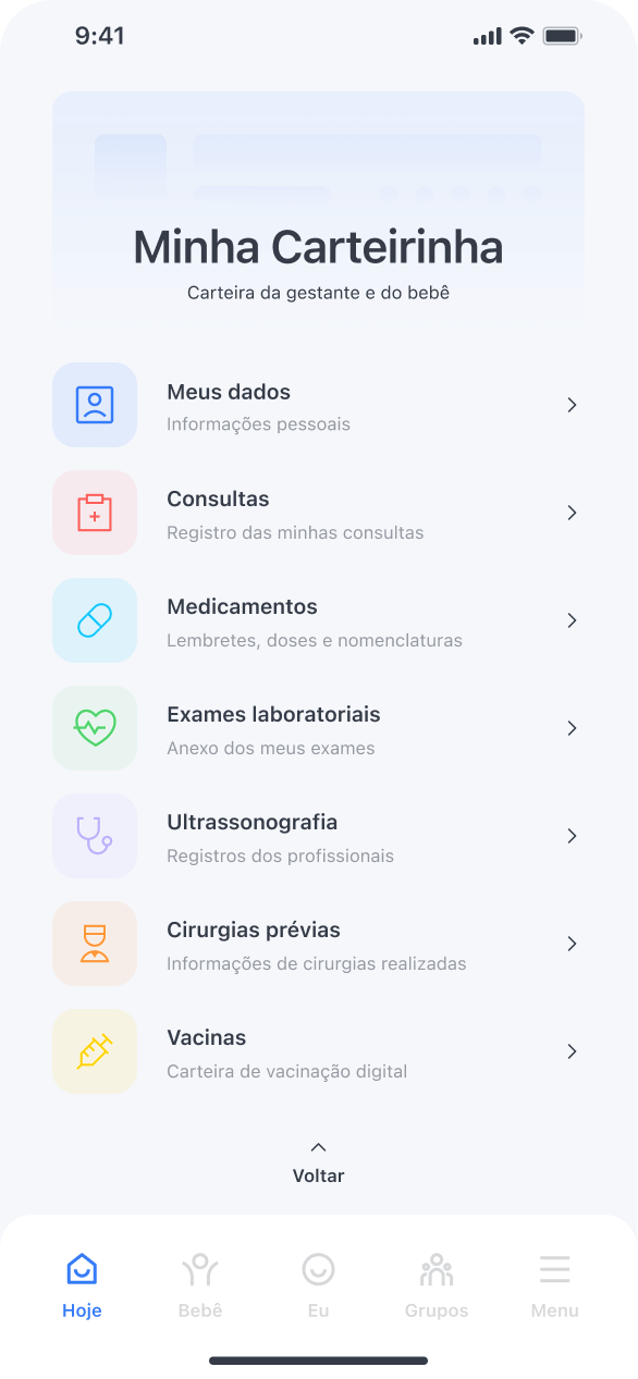 carteira da gestante mil dias app